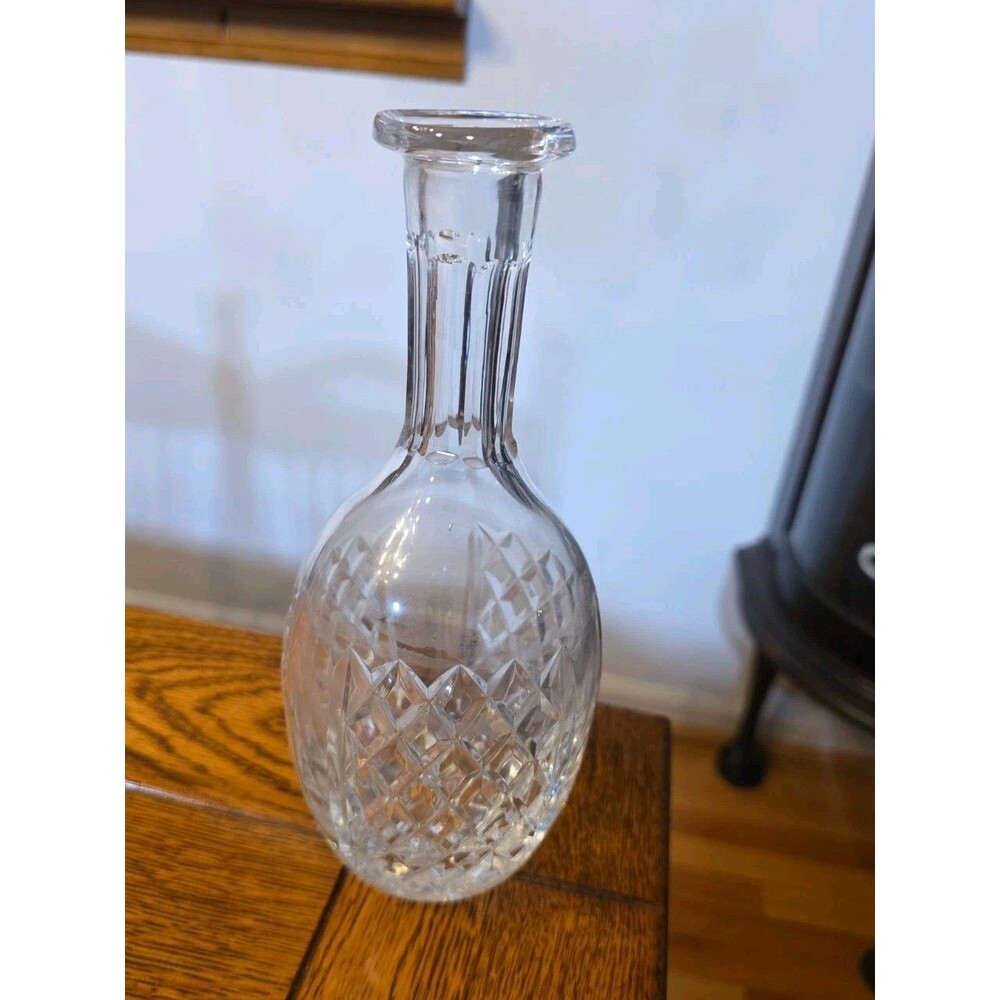 BEAUTIFUL WATERFORD VASE DECANTER-9" H NO STOPPER XLNT CONDITION